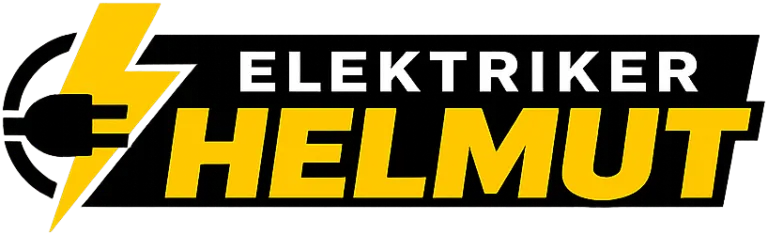 Elektriker Helmut Wortmarke Logo im Querformat